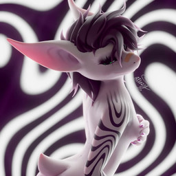 abstract_background anthro arm_tattoo bandage breasts brown_hair butt covering covering_breasts covering_self female hair hand_on_breast looking_at_viewer nude short_hair short_tail small_breasts solo tail tail_motion tailwag tattoo blizzyfoxo bat mammal nardoragon 1:1 3d_(artwork) 3d_animation animated digital_media_(artwork) no_sound short_playtime