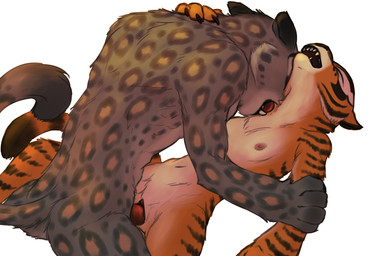 anthro anthro_on_anthro anthro_penetrated anthro_penetrating anthro_penetrating_anthro bite claws duo female female_anthro female_penetrated flat_chested from_front_position fur grey_body grey_fur licking lying male male/female male_anthro male_penetrating male_penetrating_female missionary_position neck_bite nipples nude on_back orange_body orange_fur penetration penile penile_penetration penis_in_vagina sex sharp_teeth simple_background spots stripes tail teeth tongue vaginal vaginal_penetration white_background peregr1ne dreamworks kung_fu_panda master_tigress tai_lung_(kung_fu_panda) felid feline mammal pantherine snow_leopard tiger 3:2 hi_res