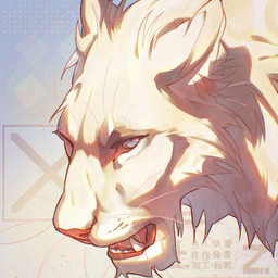 abstract_background ambiguous_feral ambiguous_gender blue_eyes cheek_tuft ears_back facial_tuft fangs feral fur glistening glistening_eyes inner_ear_fluff lips neck_tuft open_mouth pink_tongue pivoted_ears red_lips red_nose solo teeth tongue tuft white_body white_fur white_inner_ear_fluff justkiddinb felid mammal 1:1 hi_res