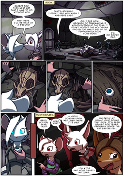 anthro biped blue_eyes clothed clothing corpse death dialogue dialogue_box female fur glowing glowing_eyes group hair kissing larger_human male open_mouth red_eyes size_difference smaller_anthro speech_bubble tail text thought_bubble white_body white_fur white_hair white_tail kitfox-crimson in_our_shadow marble_(kitfox-crimson) seed_(kitfox-crimson) yash_(kitfox-crimson) human mammal murid murine rat rodent sciurid tree_squirrel 2025 absurd_res colored comic english_text hi_res