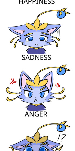 angry cross-popping_vein female feral happy heart_symbol interrobang relieved sad scared solo text yuumisocute league_of_legends riot_games tencent yuumi_(lol) domestic_cat felid feline felis mammal absurd_res english_text hi_res