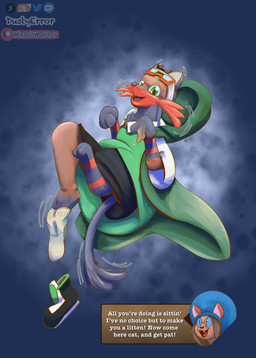 duo feral male rhyme shrinking size_transformation tail text transformation dustyerror nintendo pokemon domestic_cat felid feline felis generation_7_pokemon litten mammal pokemon_(species) absurd_res english_text hi_res