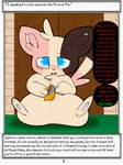 absurd_res anthro bodily_fluids door english_text featureless_crotch fur generation_5_pokemon grass hi_res male minccino multicolored_body multicolored_fur nintendo on_ground open_mouth plant pokemon pokemon_(species) pokemon_mystery_dungeon robin_(rodent_powered) rodent_powered_(softestpuffss) seed sitting softestpuffss solo spike_chunsoft stone_wall tears text wall_(structure) wood wood_door