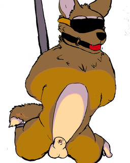 animal_genitalia animal_penis anthro ball_gag bdsm blindfold bodily_fluids bondage bound canine_genitalia canine_penis dripping gag genital_fluids genitals knot male mascot penis penis_tip pole precum precum_drip presenting questionable_consent restraints slightly_chubby solo spreader_bar suspension bowman_ween_(artist) fifa zabivaka canid canine canis ethiopian_wolf mammal 4:5 hi_res