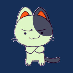 ambiguous_gender anthro black_eyes black_text cat_smile closed_smile crossed_arms dialogue eyebrows eyes_closed looking_at_viewer mouth_closed open_mouth smile solo standing staring_contest tail talking_to_viewer text tongue whiskers flavia-elric domestic_cat felid feline felis mammal 1:1 2023 animated animated_gif digital_media_(artwork) english_text low_res short_playtime