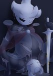 anthro belly big_belly birth blood bodily_fluids breasts contraction crowning difficult_birth female gore injuries non-mammal_breasts pregnant pregnant_female push pushing solo water_break water_breaking wounded darlondemonic hollow_knight team_cherry emilitia arthropod absurd_res hi_res