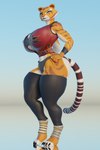 abs anthro big_breasts breasts clothing curvy_figure female fur huge_breasts inside muscular muscular_female orange_body orange_fur panties red_clothing solo standing thick_thighs underwear white_body white_fur wide_hips jigjig dreamworks kung_fu_panda master_tigress felid mammal pantherine tiger 2:3 3d_(artwork) absurd_res digital_media_(artwork) hi_res