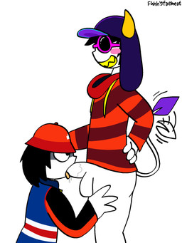 black_hair blush blush_stickers bodily_fluids bottomless bucket_hat clothed clothed_sex clothing duo eyewear fellatio genitals glasses hair hand_on_head hand_on_hip hat headgear headwear hoodie horn jacket male male/male motion_lines not_furry oral oral_penetration penetration penile penile_penetration penis penis_in_mouth saliva saliva_on_penis sex simple_background sunglasses tail tail_motion tailwag teeth tongue tongue_out topwear wearing_glasses white_background white_body yellow_teeth conditional_dnp funnyfaemeat incredibox el_cool_p_(incredibox) kc_glow_(incedibox) demon human humanoid mammal 2025 3:4 digital_drawing_(artwork) digital_media_(artwork) hi_res ibispaint_(artwork) signature