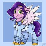 accessory eyewear female feral flight_suit goggles green_eyes hair headband looking_at_viewer purple_hair solo wings rutkotka hasbro mlp_g5 my_little_pony mythology pipp_petals_(mlp) equid equine mammal mythological_creature mythological_equine pegasus 1:1 hi_res