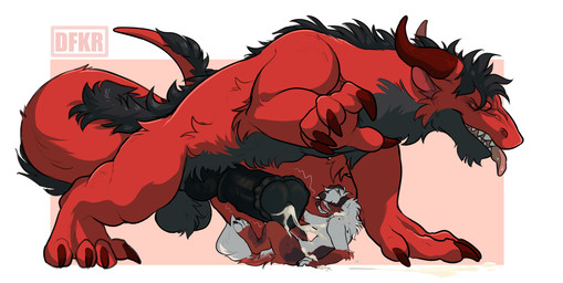 animal_genitalia animal_penis anthro anthro_on_feral balls bestiality big_balls big_penis bodily_fluids cum cum_on_another duo equine_genitalia equine_penis eyes_closed feral feral_on_top flared_penis genital_fluids genitals huge_balls huge_penis knot knotted_penis larger_feral larger_male lying male male_anthro male_feral on_back penis servicing_from_below size_difference smaller_anthro smaller_male tongue tongue_out dfkr nick_(thenick) rooshka_(collie) canid canine canis collie domestic_dog felkin herding_dog mammal pastoral_dog sheepdog hi_res