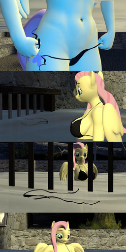 anthro bikini black_clothing black_swimwear bottomless breasts clothed clothing female fingering genitals grate masturbation navel solo swimming_pool swimwear two-piece_swimsuit underwater undressing vaginal vaginal_masturbation vulva water wings papadragon69 friendship_is_magic hasbro my_little_pony mythology fluttershy_(mlp) equid equine horse mammal mythological_creature mythological_equine pegasus pony 3d_(artwork) absurd_res comic digital_media_(artwork) hi_res source_filmmaker_(artwork)