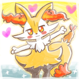 ambiguous_anthro ambiguous_gender anthro biped blush dipstick_tail food front_view heart_symbol looking_at_viewer markings nude_ambiguous nude_anthro object_in_tail shrimp_(food) snout solo sparkles standing tail tail_markings annyui0611 nintendo pokemon braixen canid generation_6_pokemon mammal pokemon_(species) 1:1 2021 colored digital_drawing_(artwork) digital_media_(artwork) hi_res japanese_description portrait three-quarter_portrait translated_description