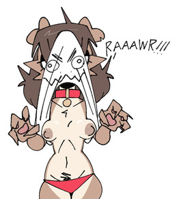 4_fingers anthro areola breasts brown_body brown_fur clothed clothing clothing_lift collar collarbone crotch_lines eyelashes female female_anthro fingers fur medium_breasts multicolored_body multicolored_fur nipples no_bra panties pawpads pube_peek pubes shirt shirt_lift simple_background small_waist solo topwear underwear white_background xarop77 fifi_(xarop77) border_collie canid canine canis collie domestic_dog herding_dog mammal pastoral_dog sheepdog 2026 digital_drawing_(artwork) digital_media_(artwork) hi_res