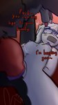 age_difference animal_genitalia animal_penis anthro bdsm blood blood_in_pussy blue_eyes bodily_fluids bondage bound breasts canine_genitalia canine_penis crying dominant dominant_male drooling drooling_onto_other duo female female_penetrated female_raped forced fur gag genitals grey_body grey_fur hands_behind_back kidnapping knot looking_away looking_scared lying male male/female nipples nude on_back pain painful_penetration penetration penis purple_pussy pussy rape saliva saliva_on_face sex shaking size_difference small_breasts spread_legs spreading stretched_pussy tape tape_gag tears text tongue tongue_out trembling vaginal vaginal_penetration white_body white_fur young young_female young_raped younger_penetrated manyanz canid canine lagomorph mammal absurd_res hi_res