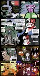 absurd_res aliza_(horrortale) alternate_universe animated_skeleton anthro bone boss_monster_(undertale) brown_hair clothed clothing comic dialogue english_text exclamation_point female female_human hair hi_res horrortale human humanoid male mammal open_mouth papyrus_(undertale) question_mark red_eyes sans_(horrortale) sans_(undertale) skeleton sour-apple-studios speech_bubble teeth text undead undertale undertale_(series) white_body