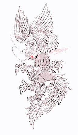 big_breasts breasts cosplay crossover_cosplay feathered_wings feathers head_feathers nude wings yasutak1192 devilman_(series) hazbin_hotel hellaverse sirène_(devilman) vaggi_(hazbin_hotel) angel angel_humanoid humanoid absurd_res crossover hi_res