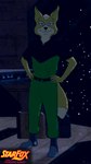 anthro biped black_nose blonde_hair clothed clothing dipstick_tail fluffy fluffy_tail fully_clothed fur hair jumpsuit looking_at_viewer male markings multicolored_body multicolored_fur solo space tail tail_markings text two_tone_body two_tone_fur fredryk_phox a_fox_in_space nintendo star_fox fox_mccloud canid canine fox mammal 2015 9:16 archived_source english_text hi_res