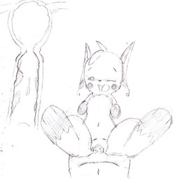 anthro anthro_penetrated cowgirl_position duo erection faceless_character faceless_male female feral from_front_position genitals human_on_anthro human_penetrating human_penetrating_anthro internal interspecies male male/female navel nude on_bottom on_top open_mouth penetration penis sex straddling tongue kxflyer nintendo pokemon generation_1_pokemon human mammal pokemon_(species) raichu rodent black_and_white monochrome sketch