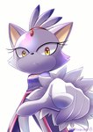 anthro breasts clothed clothing eyelashes female forehead_gem frown fur gem gesture gloves hand_gesture handwear looking_at_viewer pointing pointing_at_viewer purple_body purple_fur solo yellow_eyes watagashikn sega sonic_the_hedgehog_(series) blaze_the_cat domestic_cat felid feline felis mammal 2021 absurd_res hi_res