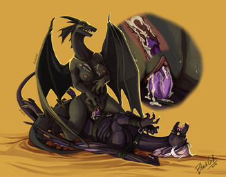anthro anthro_on_feral anthro_penetrated bdsm bestiality bodily_fluids bondage bound breasts cowgirl_position cum cum_in_vagina cum_inside dominant dominant_female duo erection female female_on_feral female_on_top female_penetrated female_rape feral feral_penetrating feral_penetrating_anthro forced from_front_position genital_fluids genitals horn internal male male/female male_on_anthro male_on_bottom male_penetrating male_penetrating_female membrane_(anatomy) membranous_wings nipples non-mammal_breasts non-mammal_nipples nude on_bottom on_top penetration penile penile_penetration penis penis_in_vagina rape semi-anthro sex straddling submissive submissive_male tail vaginal vaginal_penetration vulva wings blackgriffin mythology dragon mythological_creature mythological_scalie scalie 2013