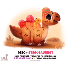 ambiguous_gender black_eyes brown_body brown_scales dessert feral food humor ice_cream outside pun scales simple_background solo text visual_pun white_background piper_thibodeau dinosaur food_creature ice_cream_creature ornithischian prehistoric_species reptile scalie stegosaurian stegosaurus thyreophoran 2017 digital_media_(artwork) digital_painting_(artwork) english_text painting_(artwork) url