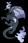 2:3 alpha_channel aromanticprince chandelure charizard dragon fire generation_1_pokemon generation_5_pokemon ghost hi_res hybrid mythological_creature mythological_scalie mythology nintendo pokemon pokemon_(species) scalie solo spirit tail wings
