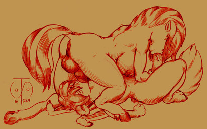 2009 69 anus balls breasts butt equine fellatio freckles_(artist) herm hooves horse intersex interspecies lying male mammal monochrome nipples on_back oral oral_sex penis pussy sex wings
Rating: Explicit
Score: 1
User: jethrojethro
Date: August 10, 2011