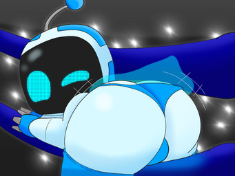 antennae_(anatomy) bent_over blue_body bulge bulge_from_behind butt butt_focus cape clothed clothed_male clothing fighting_ring legwear machine male male_humanoid one_eye_closed solo stockings thong underwear white_body wiggling_hips wink gayoshie astro_bot_(series) astro_(astro_bot) bot_(astro_bot) humanoid robot robot_humanoid 2025 4:3 digital_media_(artwork) hi_res