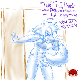 aroused big_penis breath doorway evil_grin genitals hairy_body hairy_male logo looking_at_viewer male nude panting penis pupils shaded_sketch slightly_muscular slit_pupils smile solo tail tail_motion tailwag text sinisterslyfox lucas_vulperosa animal_humanoid canid canid_humanoid canine canine_humanoid fox_humanoid humanoid mammal mammal_humanoid 1:1 absurd_res digital_media_(artwork) english_description english_text hi_res sketch