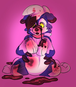 3_toes 4_fingers alternate_color ambiguous_fluids ambiguous_gender anthro blue_body collar corruption featureless_crotch feet fingers glistening kneeling latex multicolored_body nude open_mouth simple_background solo toes white_body yellow_eyes gamblepaws nintendo pokemon ink_(lycangoop) canid canine generation_7_pokemon lycanroc mammal midnight_lycanroc pokemon_(species) shiny_pokemon 2020 absurd_res digital_drawing_(artwork) digital_media_(artwork) hi_res