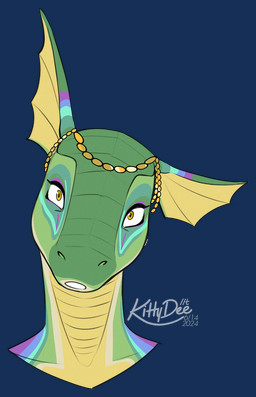 anthro blue_markings contiguous_snout ear_fins female fin gold_(metal) gold_jewelry green_body jewelry long_neck looking_at_viewer markings purple_markings scale_markings scales simple_background solo tan_body transparent_background yellow_eyes kittydee bethesda_game_studios microsoft the_elder_scrolls glimmer-scales_(maaarked_one) argonian lizard reptile scalie 2024 alpha_channel digital_media_(artwork) headshot_portrait hi_res portrait