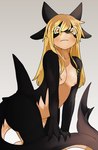 after_transformation anthro black_body blonde_hair breasts claws countershading female fin finger_claws hair human_skin looking_at_viewer medium_breasts nipples nude simple_background solo yellow_eyes syo_you9 touhou marisa_kirisame fish marine shark hi_res