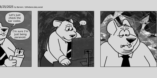 anthro clothing computer dialogue electronics male necktie overweight overweight_male shirt solo text topwear worried barnem mammal murid murine rat rodent 2025 english_text hi_res monochrome