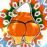 anthro big_breasts big_butt breasts butt candy candy_corn clothing dessert female food holidays lips looking_back orange_body panties solo thick_lips thick_thighs underwear white_body yellow_body band1tnsfw halloween animate_inanimate food_creature living_candy 1:1 digital_drawing_(artwork) digital_media_(artwork) hi_res meme