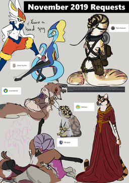 2_penises amputee animal_genitalia animal_penis anthro clothed clothing collar disability dominant dominant_female erection female genitals group hemipenes male male/female multi_genitalia multi_penis nipples nude penis scar slave omnipresentcrayon nintendo pokemon cinderace generation_8_pokemon inteleon mammal monster pokemon_(species) reptile scalie snake absurd_res hi_res