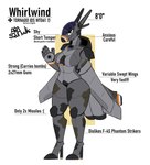 aircraft airplane anthro camo female machine metal metallic_body solo text vehicle whirlwind_(ara_squawks) wings ara_squawks arathemacaw aircraft_humanoid living_aircraft living_machine living_vehicle robot absurd_res english_text hi_res model_sheet