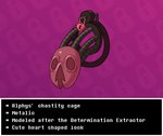 chastity_cage chastity_cage_only chastity_device chastity_device_only lock nude stylized_chastity_cage text zero_pictured dracozhilla locktober undertale undertale_(series) alphys english_text