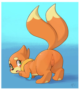 anus ass_up black_nose blush butt butt_focus digitigrade dipstick_tail eyebrows eyelashes female female_feral feral fur genitals green_eyes markings orange_body orange_butt orange_fur orange_tail pink_tongue presenting presenting_hindquarters raised_tail solo tail tail_markings teeth thick_thighs three-quarter_view tongue vulva wide_hips ajin nintendo pokemon buizel generation_4_pokemon pokemon_(species) 2025 hi_res signature