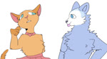 ambiguous_gender anthro blue_eyes bottomwear butt clothing collar domestic_pet female feral fluffy fur furries_with_pets gloves_(marking) group humor larva markings orange_body orange_fur skirt tail northflowo sophiegtv_(va) hasbro littlest_pet_shop littlest_pet_shop:_popular brigitte_leblanc brooklyn_hayes garden_get-together_caterpillar gigi_(lps_popular) lps_1542 lps_2499 lps_339 lps_675 lps_70 malcolm_(lps_popular) savannah_reed american_shorthair arthropod canid canine canis caterpillar cricket dachshund deer domestic_cat domestic_dog felid feline felis hunting_dog insect mammal orthopterid animated hi_res sound voice_acted webm