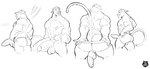 anthro balls big_balls big_penis genitals male muscular muscular_male penis solo thewilldpink mexican_pacific_league yaco_puma_striptease yaquis_de_obregon yaco_puma cougar felid feline mammal absurd_res hi_res monochrome