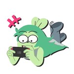 5_fingers anthro boots clothing dress female fingers footwear gaming green_body green_hair hair happy lying on_front open_mouth playing_video_game shoes simple_background solo white_background dimana cartoon_network nintendo nintendo_switch ok_k.o.!_let's_be_heroes fink_(ok_k.o.!_lbh) mammal murid murine rat rodent 1:1 2024