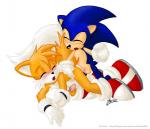 anal anthro balls big_eyes big_head blush clothing duo erection eyes_closed footwear genitals gloves handwear humanoid_genitalia humanoid_penis male male/male mostly_nude penis shoes simple_background toony white_background fox_lee sega sonic_the_hedgehog_(series) miles_prower sonic_the_hedgehog canid canine eulipotyphlan fox hedgehog mammal 2002