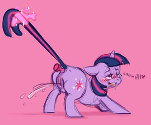ahegao anal anal_penetration animal_genitalia animal_vulva anus bangs blush bodily_fluids buttplug cutie_mark ejaculation equine_genitalia equine_vulva eyebrows female feral genital_fluids genitals hair heart_symbol horn looking_pleasured magic moan penetration pink_background plug_(sex_toy) purple_body purple_eyes purple_hair purple_tail purple_vulva sex_toy simple_background smile solo tail tail_pull tears telekinesis tongue tongue_out vaginal_fluids vaginal_squirting vulva conditional_dnp pocketpaws friendship_is_magic hasbro my_little_pony mythology twilight_sparkle_(mlp) equid equine mammal mythological_creature mythological_equine unicorn 2017 digital_media_(artwork)