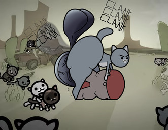 anthro big_penis feral genitals huge_penis hyper hyper_genitalia hyper_penis male objectum penis shitpost small_but_hung solo killrabs mewgenics domestic_cat felid feline felis inanimate_object mammal absurd_res hi_res meme