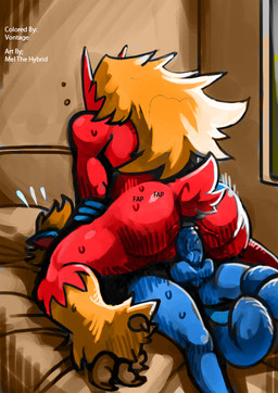 anal anal_penetration anthro anus balls bed blonde_hair blue_balls blue_penis bodily_fluids brown_hair butt claws cowgirl_position cum cum_inside duo erection faceless_character faceless_female faceless_male feet female female_on_top female_penetrated from_front_position furniture genital_fluids genitals hair humanoid_genitalia humanoid_penis inside interspecies long_hair male male/female male_on_bottom male_penetrating male_penetrating_female multi_tail nude on_bed on_bottom on_top penetration penis pillow rear_view sex short_tail straddling sweat tail talons toe_claws toes vein window bittenhard third-party_edit nintendo pokemon ginger_(bittenhard) avian bird blaziken canid canine generation_1_pokemon generation_3_pokemon mammal pokemon_(species) vulpix color_edit colored