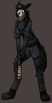 absurd_res anthro beretta_92 black_body black_fur blue_byte_(game_developer) bone bope breasts canid canine caveira clothed clothing cosplay female fur gun hair handgun hat headgear headwear hi_res holding_gun holding_object holding_ranged_weapon holding_weapon keadonger looking_at_viewer malo mammal monster pistol pupils rainbow_six rainbow_six:_siege ranged_weapon scp-1471 scp-1471-a scp_foundation simple_background skull skull_head solo standing tom_clancy's_(series) ubisoft undead weapon white_eyes white_pupils
