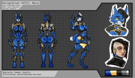 claw_(weapon) claws clothing female latex latex_clothing latex_skinsuit melee_weapon skinsuit text tight_clothing weapon felid feline lynx mammal absurd_res english_text hi_res model_sheet