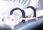 big_breasts breasts clothing female hair long_hair looking_at_viewer lying navel open_mouth pupils slit_pupils smile solo underwear white_hair yellow_eyes shifon29chiffon monogatari nekomonogatari black_hanekawa hanekawa_tsubasa animal_humanoid cat_humanoid felid felid_humanoid feline feline_humanoid humanoid mammal mammal_humanoid 2016 hi_res