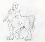 animal_genitalia animal_penis athletic athletic_male athletic_taur body_hair chest_hair equine_genitalia equine_penis erection genitals hooves male medial_ring navel nude penis sheath solo standing neverwolf european_mythology greek_mythology mythology centaur equid equid_taur humanoid_taur mammal mammal_taur taur 2015 graphite_(artwork) greyscale hi_res monochrome traditional_media_(artwork)