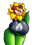 big_breasts black_clothing black_shirt black_topwear breasts clothed clothing eyewear female flower goggles green_body huge_breasts nipple_outline not_furry plant shirt simple_background solo topwear white_background doregami electronic_arts plants_vs._zombies plants_vs._zombies_heroes popcap_games solar_flare_(pvz) elemental_creature elemental_humanoid flora_fauna flower_creature humanoid plant_humanoid sunflower_(pvz) 2022 hi_res